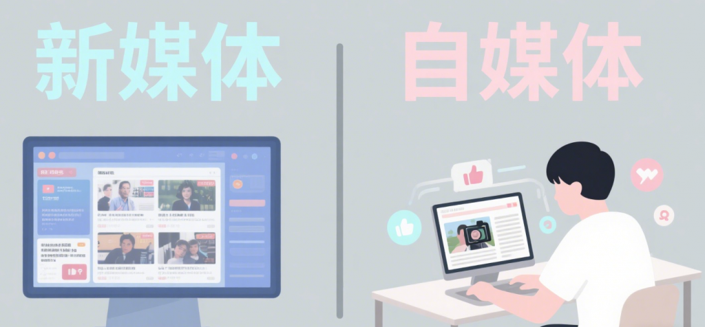新媒体与自媒体的区别是什么？给自媒体新人的入行指南